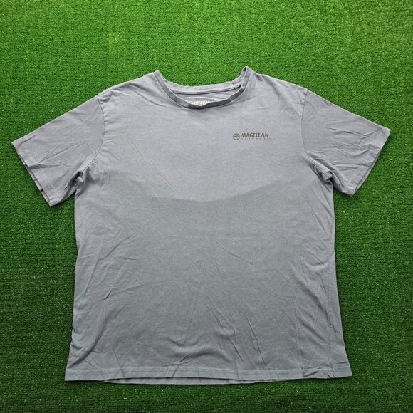 Magellan Tshirt Mens XL Blue Short Sleeve USA Flag Labrador Dog Patriotic - Picture 2 of 9